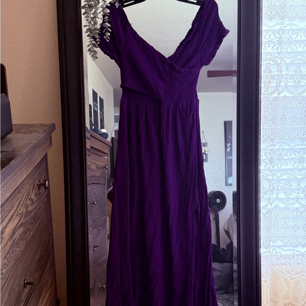 City Chic Deep Purple Maxi Dress